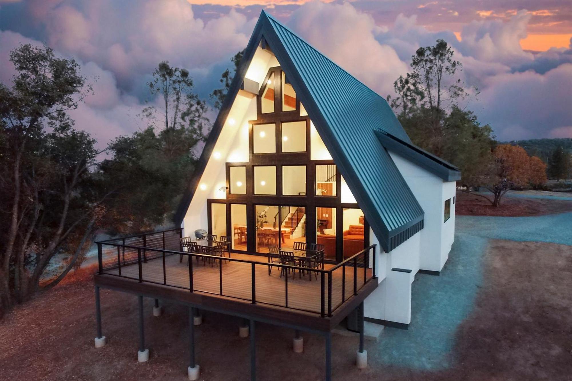 Villa High End A-Frame - Hot Tub - Awesome Views - Yosemite - Electric Vehicle Friendly - Sleeps 10 Oakhurst Exterior foto