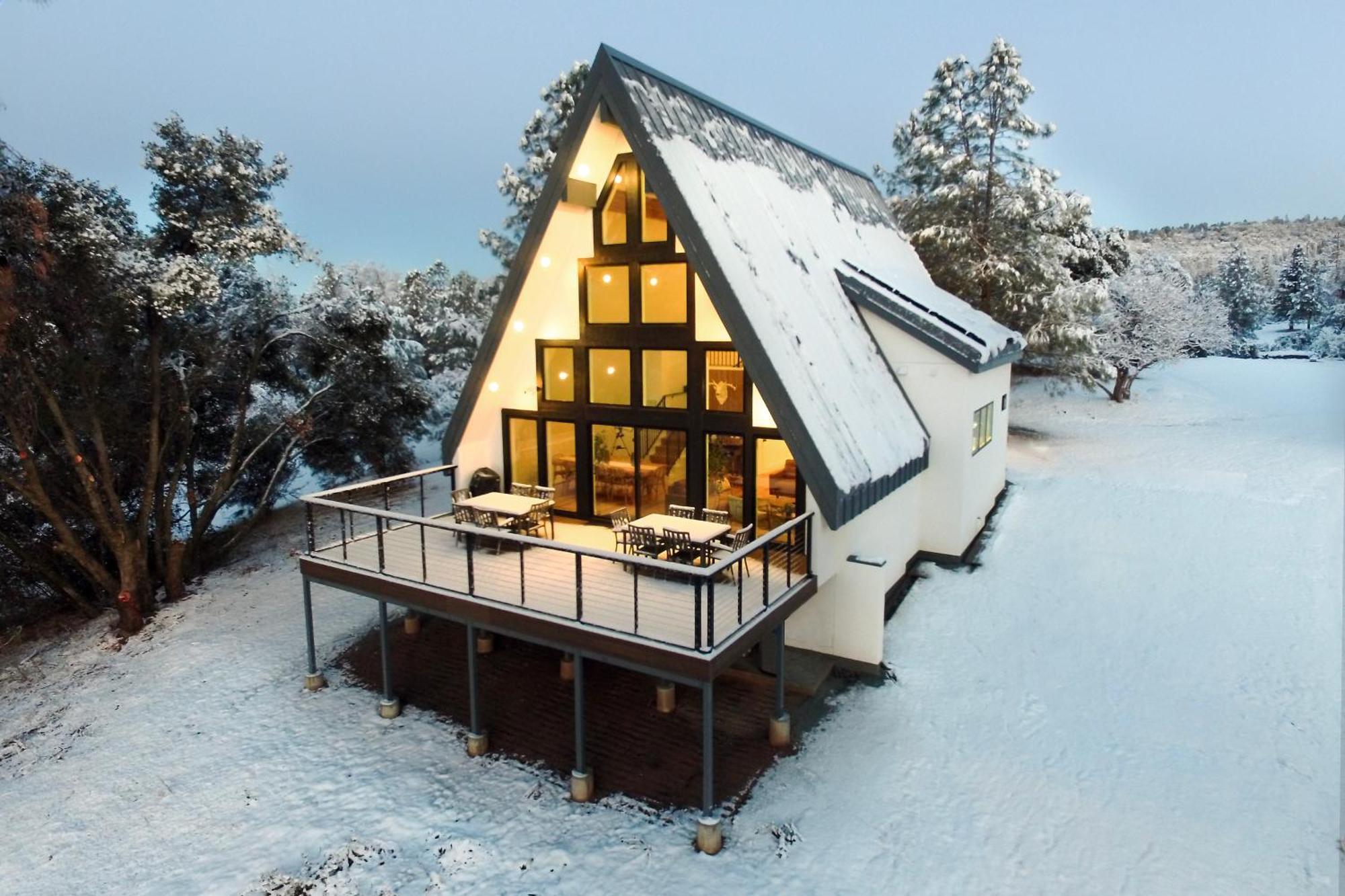 Villa High End A-Frame - Hot Tub - Awesome Views - Yosemite - Electric Vehicle Friendly - Sleeps 10 Oakhurst Exterior foto